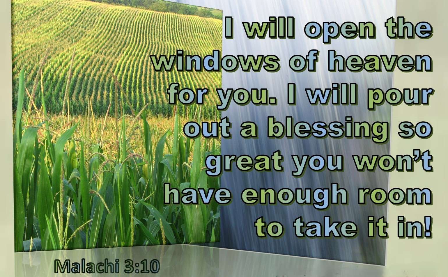 Heaven’s windows!